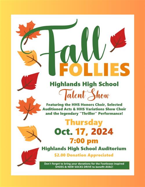 Fall Follies Flyer